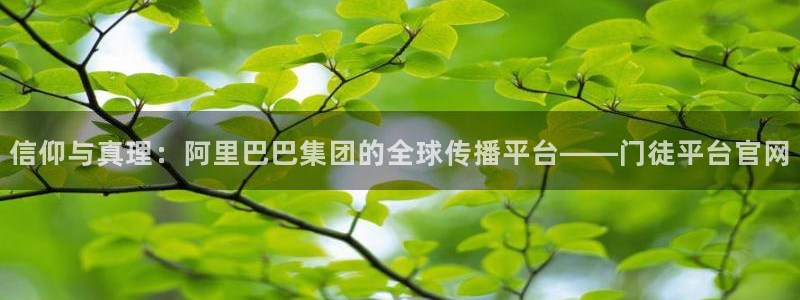 极悦娱乐注册入口与教程：信仰与真理：阿里巴巴集团的全球传播平台——门徒平台官网