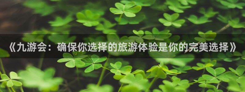 极悦娱乐是什么平台：《九游会：确保你选择的旅游体验是你的完美选择》